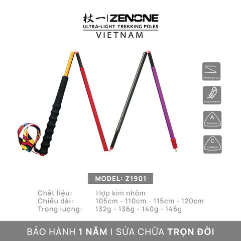  Gậy leo núi Zenone Hợp Kim Nhôm - Z1901 