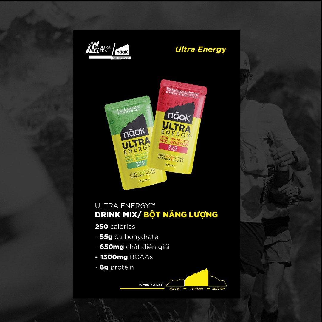 Bột năng lượng Drink Mix Naak Utral Energy 72g