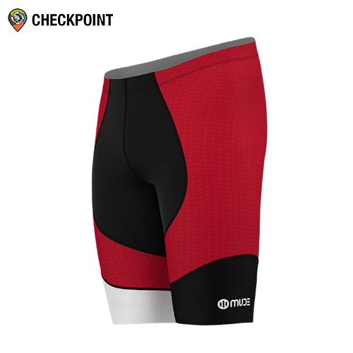 Quần thể thao nam Mude Tri Shorts HIPS Red TAC Checkpoint