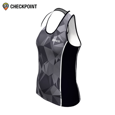  Áo thể thao nữ Mude Marathon Singlet Prisma Grey 