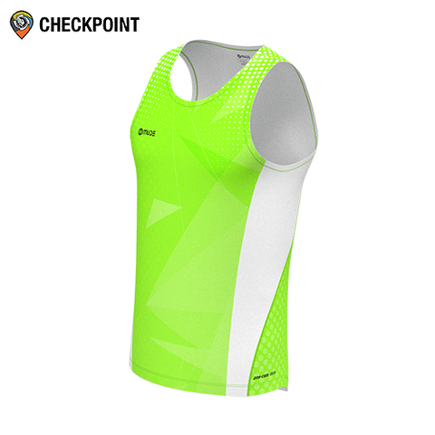  Áo thể thao nam Mude Singlet Marathon Sharp Green Neon 