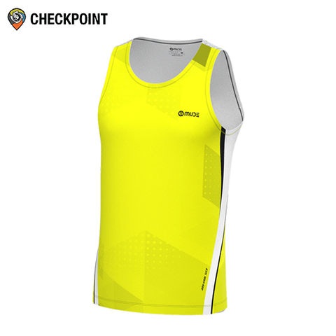  Áo thể thao nam Mude Singlet Marathon NEOXX Yellow 