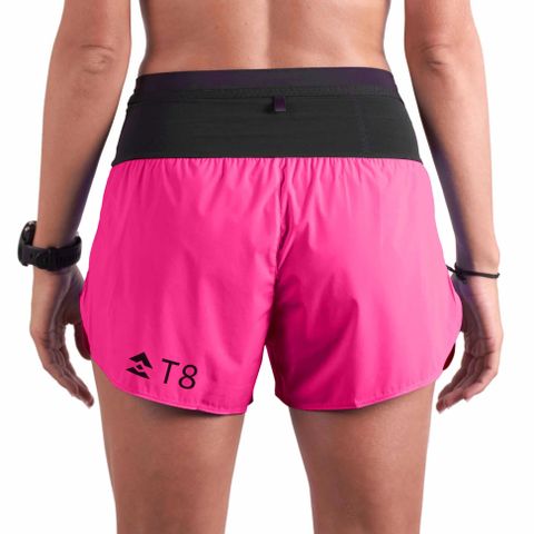  QUẦN CHẠY BỘ NỮ T8 WOMEN SHERPA SHORTS - HOT PINK 