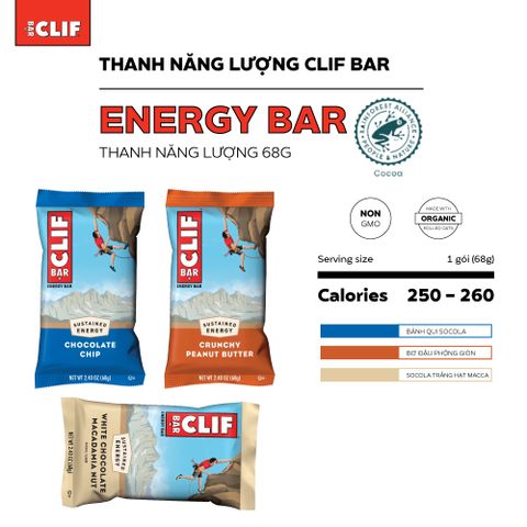  Thanh năng lượng CLIF Bar 68g 