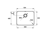 Chậu 1 Hố Hafele Valerian HS-SS4650 565.86.331