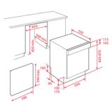 Máy rửa chén âm bán phần Teka DW9 55 S