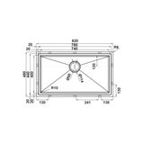 Chậu Rửa Bát 1 Hố Hafele HS21-SSN1S90 567.94.020