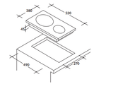 Bếp điện Domino Rosieres RVE 382