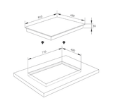 Bếp  Malloca kính âm 2 từ và 1 điện MH-03IR N