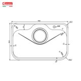 Chậu Rửa Bát 1 Hố Konox TARI 7851SR Basic