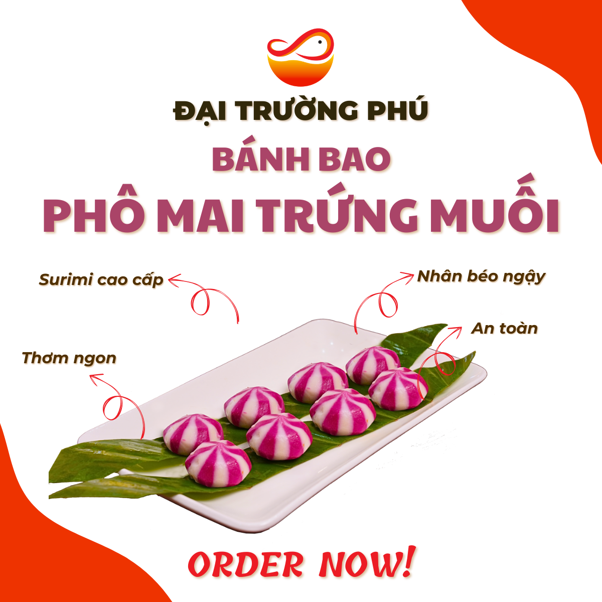 Surimi nhân phô mai trứng muối