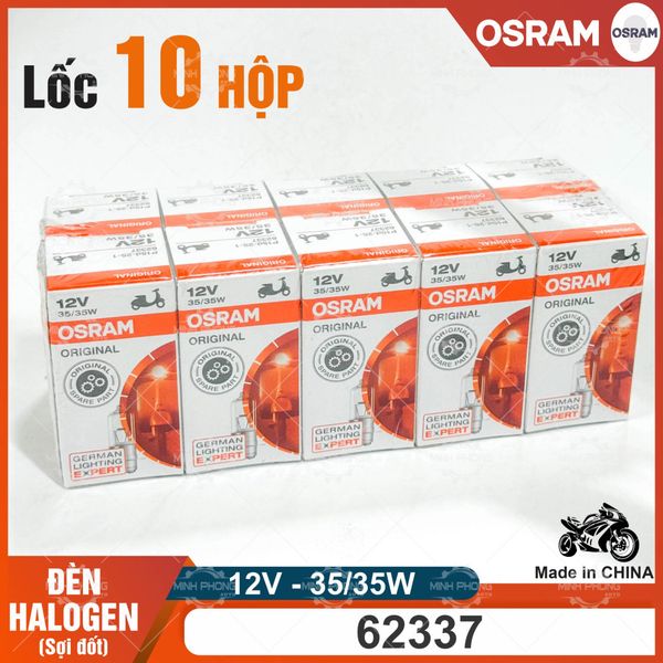 Đèn PHA HALOGEN xe máy OSRAM Mã 62337RV (35W/35W - 12V) (Hộp 10 Cái)