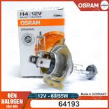 Đèn PHA HALOGEN xe máy OSRAM Mã 64193 (60W/55W - 12V) (Cái)