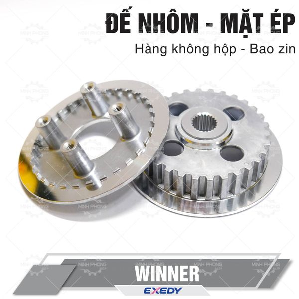 COMBO Đế nhôm - Mặt ép WINNER Hàng EXEDY (Không hộp - Bao hàng zin) (Bộ)