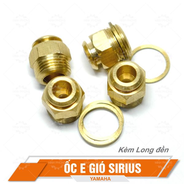 Ốc E gió Yamaha ( bằng đồng , có long đền) Sirius / Ốc xả gió (Mua 5 con trở lên hoặc kèm hàng)