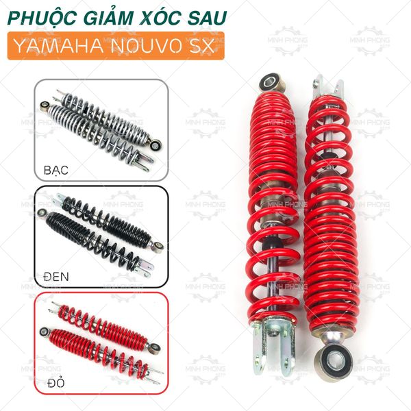 Phuộc giảm xóc NOUVO SX 125 (Đôi) - 3 Màu :BẠC - ĐEN - ĐỎ