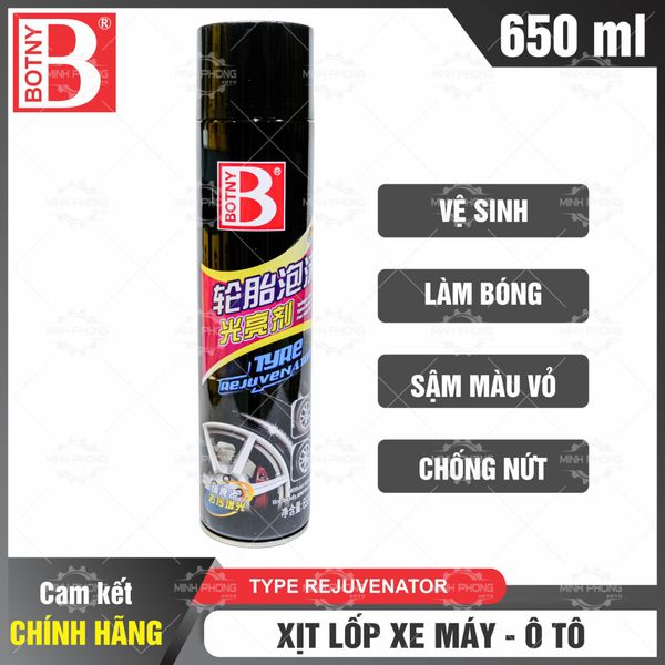 Chai xịt bóng lốp xe ô tô , xe máy BOTNY (chai)