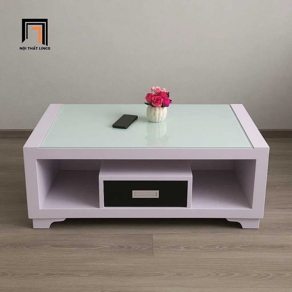 Bàn sofa phòng khách giá rẻ BTPK81 Sherman 1m màu trắng