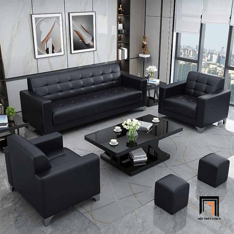 Ghế sofa băng cho văn phòng làm việc BT277 Custer 1m83 da giả