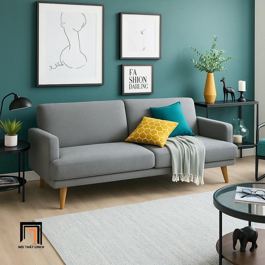 Ghế sofa băng giường nằm GB41 Grant 1m9 màu xám ghi