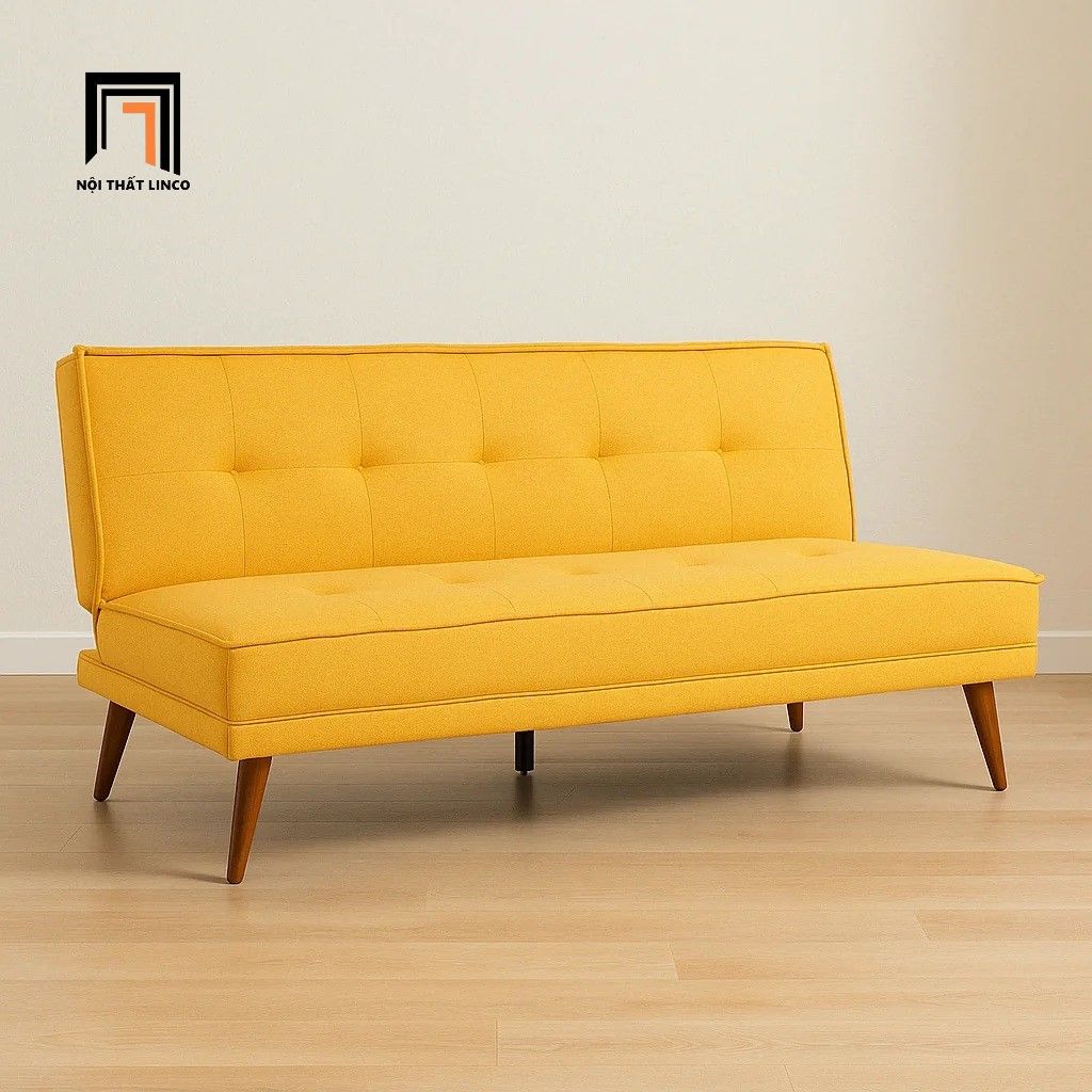 Ghế sofa giường thông minh GB40 Seattle 1m8 vải nỉ màu vàng