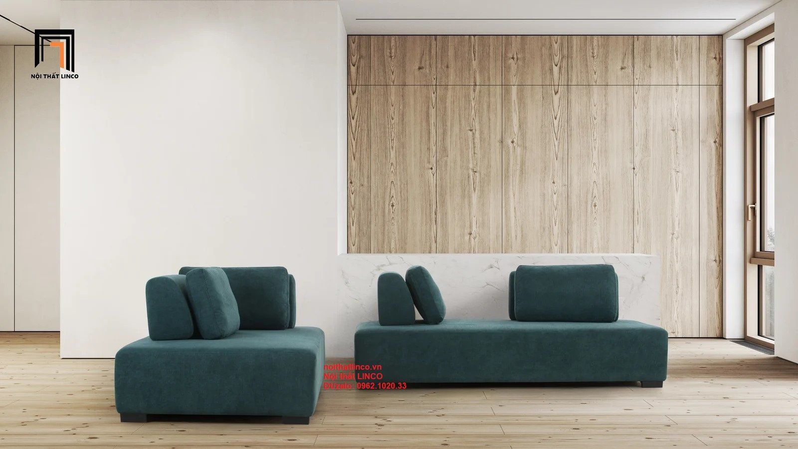 Bộ ghế sofa phong khách KT15 Chikerell phong cách Nhật