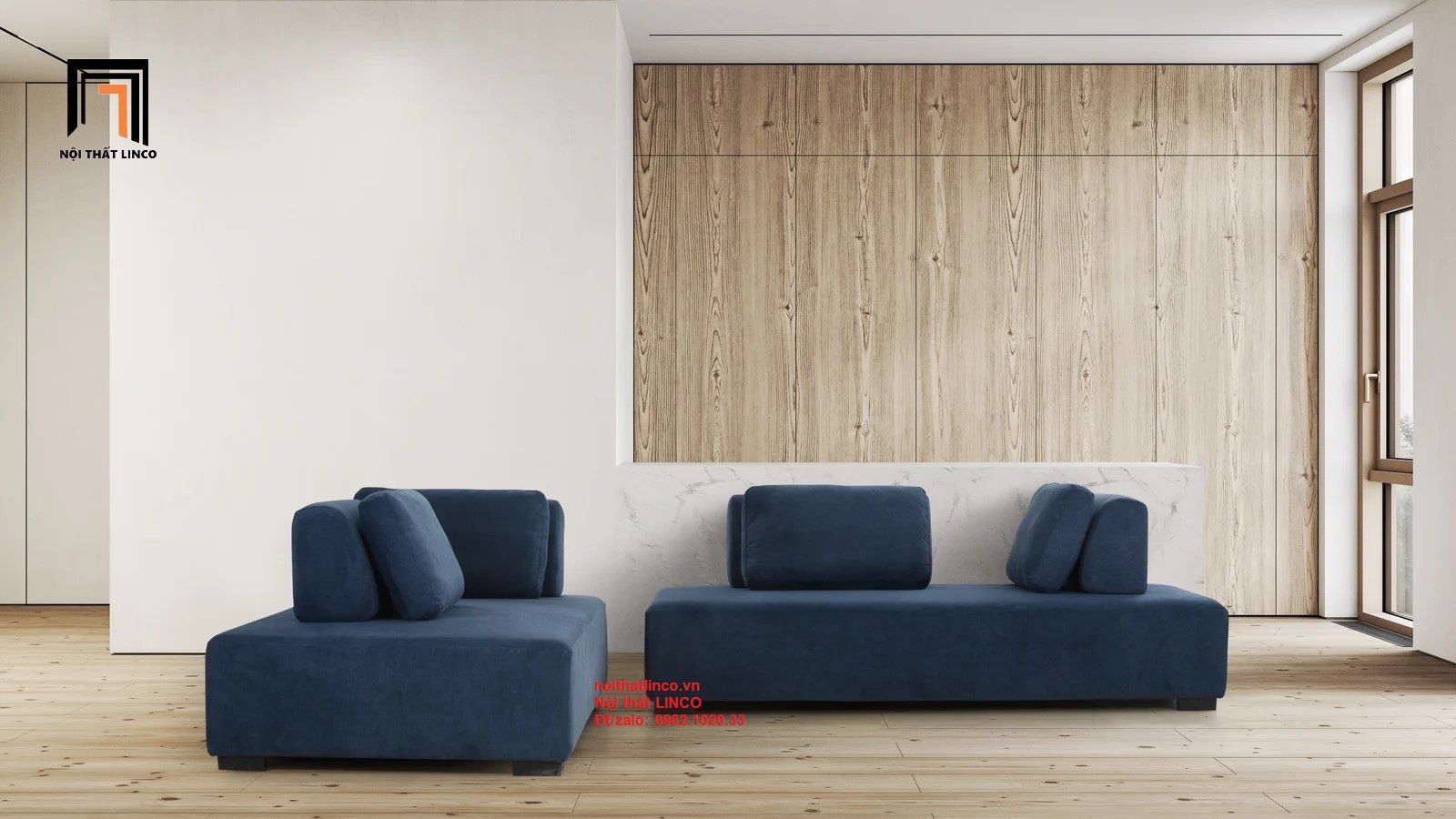 Bộ ghế sofa phong khách KT15 Chikerell phong cách Nhật