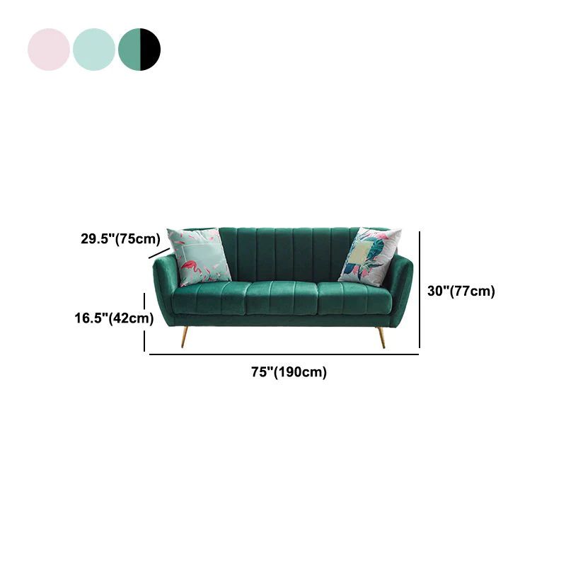 Bộ ghế sofa cho các shop tiệm KT100 Calmon giá rẻ vải nhung