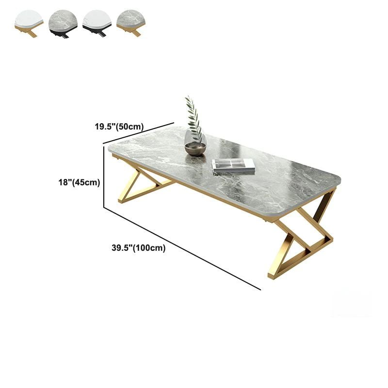 Bàn sofa phòng khách chữ nhật BSF49 Tookman mặt đá đẹp