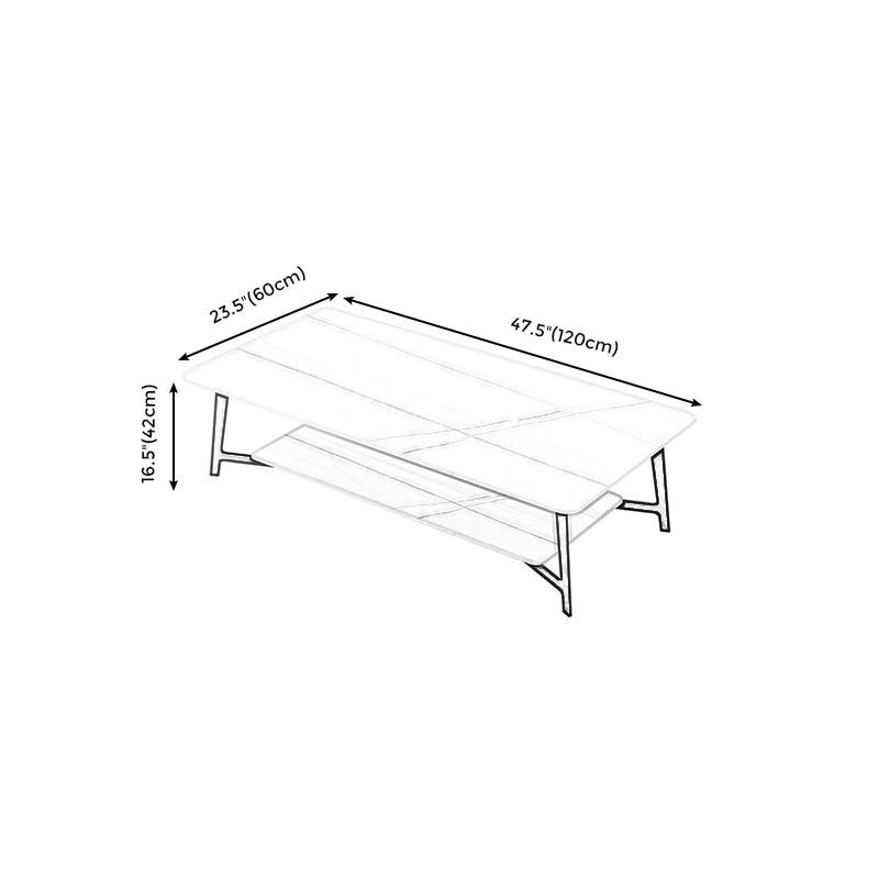 Bàn trà mặt đá 2 tầng BSF4 Lenge 1m2 x 50 kiểu dáng sang trọng