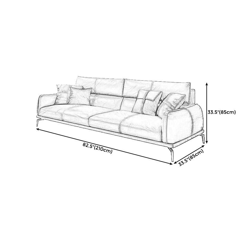 Bộ ghế sofa phòng khách hiện đại KT69 Flamy da giả đen