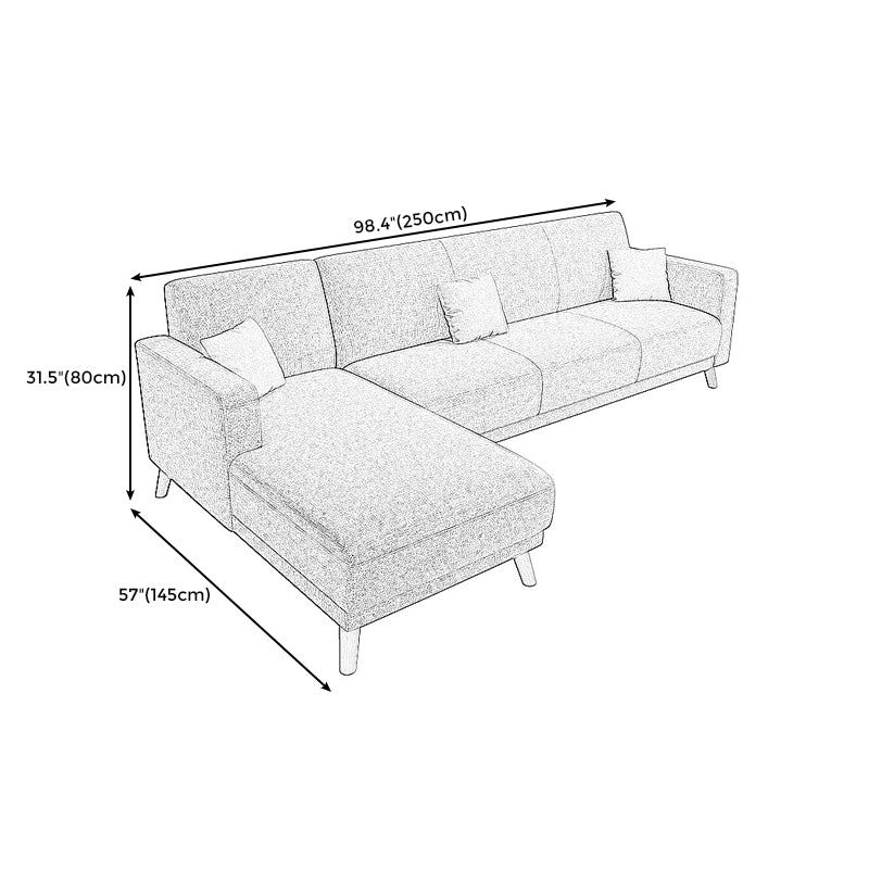 Bộ ghế sofa góc chữ L GT126 Torre 2m5 x 1m45 giá rẻ