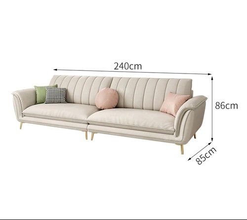 Ghế sofa băng kiểu dáng đẹp BT59 Sorgio 2m4 da công nghiệp