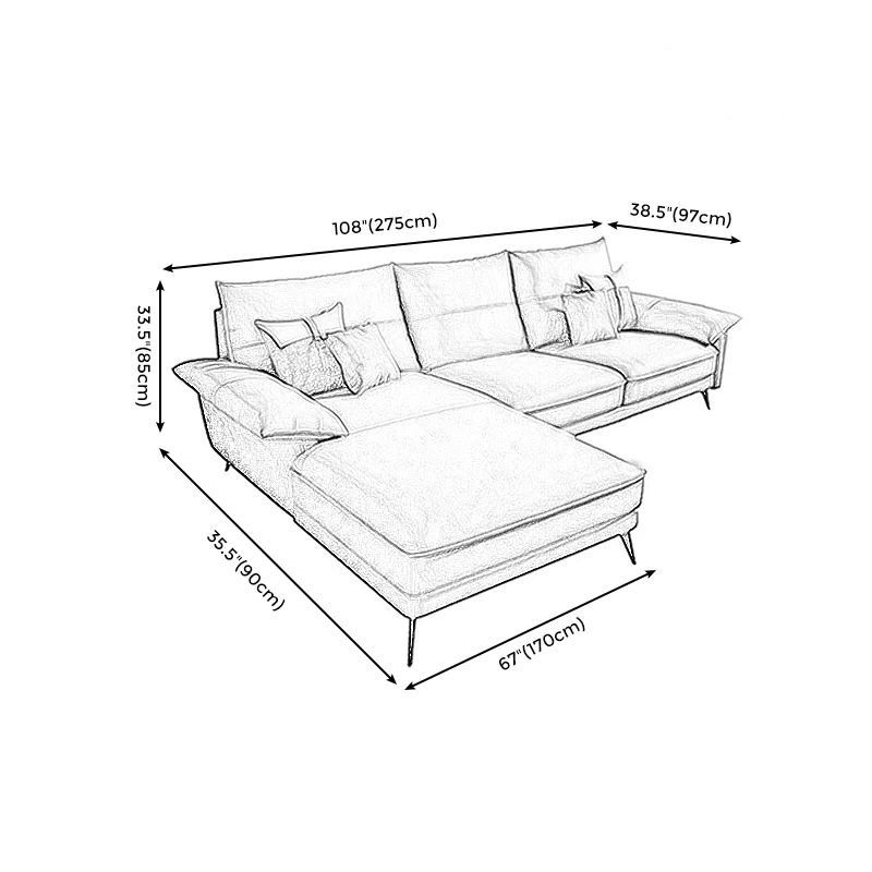 Bộ ghế sofa góc sang trọng GT106 Srender 3m x 1m6 da giả