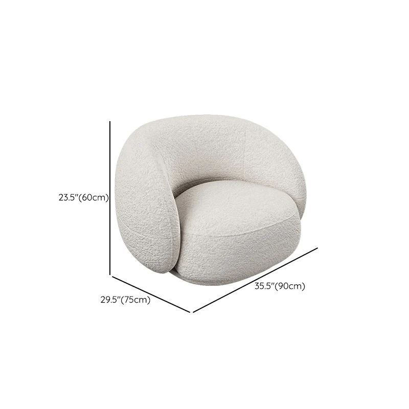 Bộ ghế sofa văng cong cho shop tiệm KT102 Gracias vải lông cừu