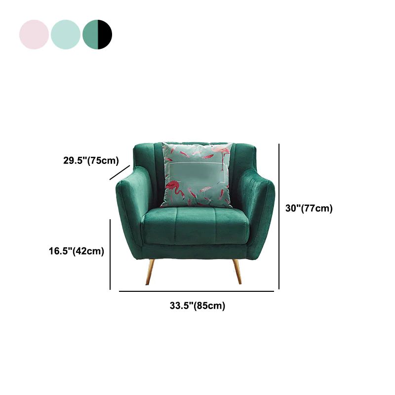 Bộ ghế sofa cho các shop tiệm KT100 Calmon giá rẻ vải nhung