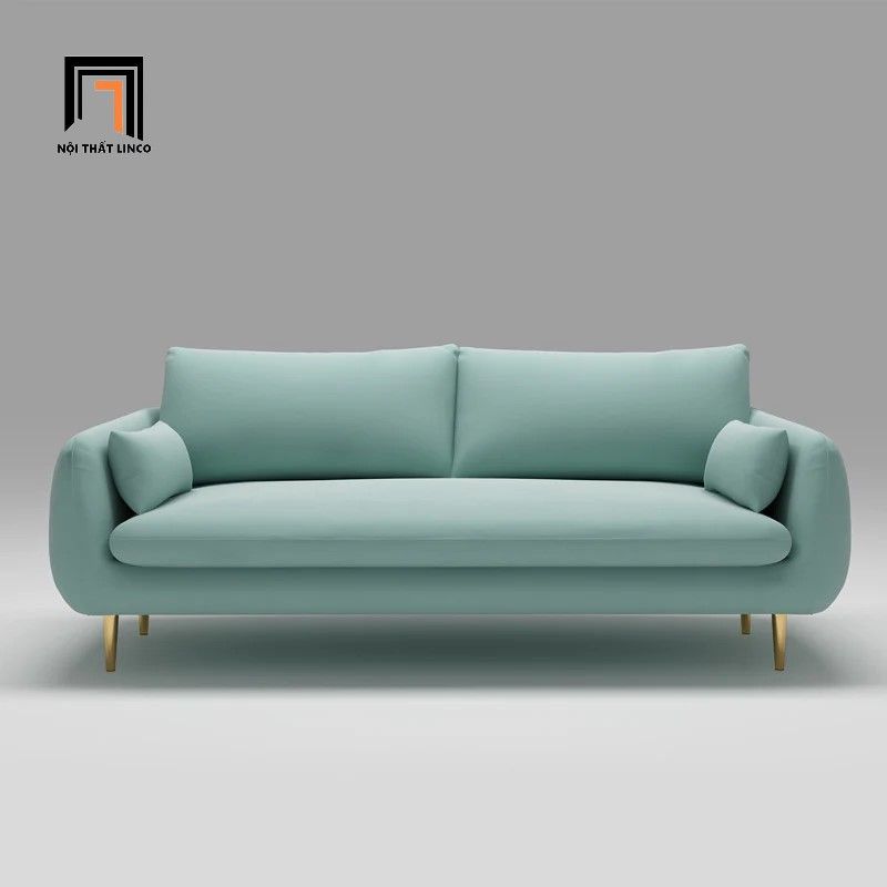 Ghế sofa văng cong vải nhung BT284 Marauta 1m9 nhỏ xinh