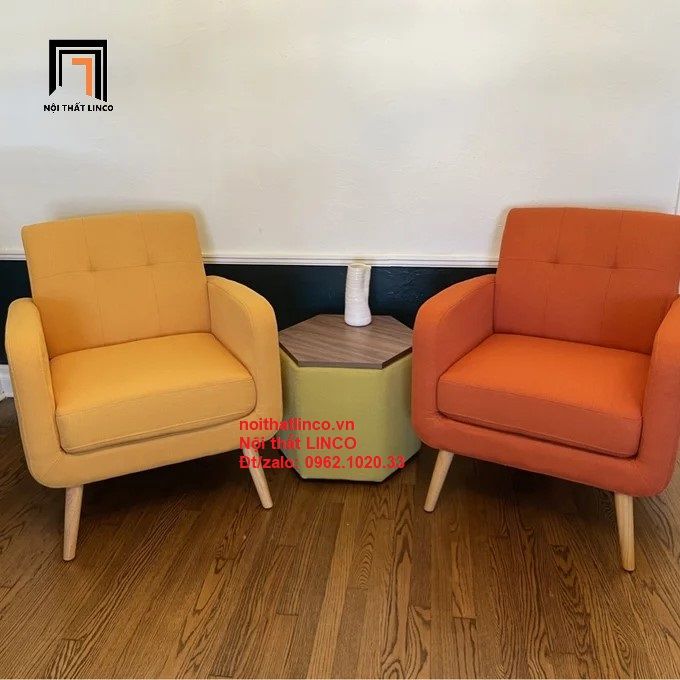Ghế sofa đơn nhỏ gọn DT12 Valeria phong cách Ý hiện đại