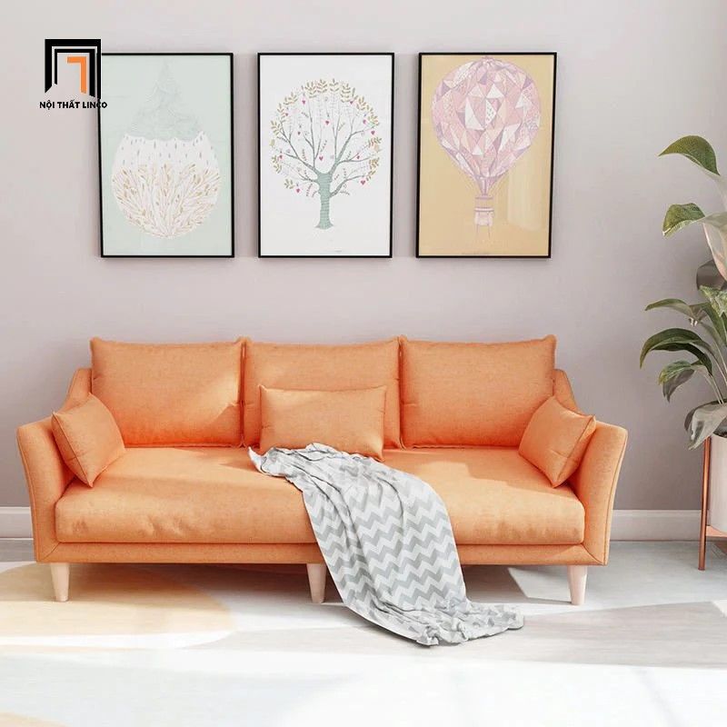 Bộ ghế sofa phòng khách vải nỉ KT110 Consenja xanh ngọc