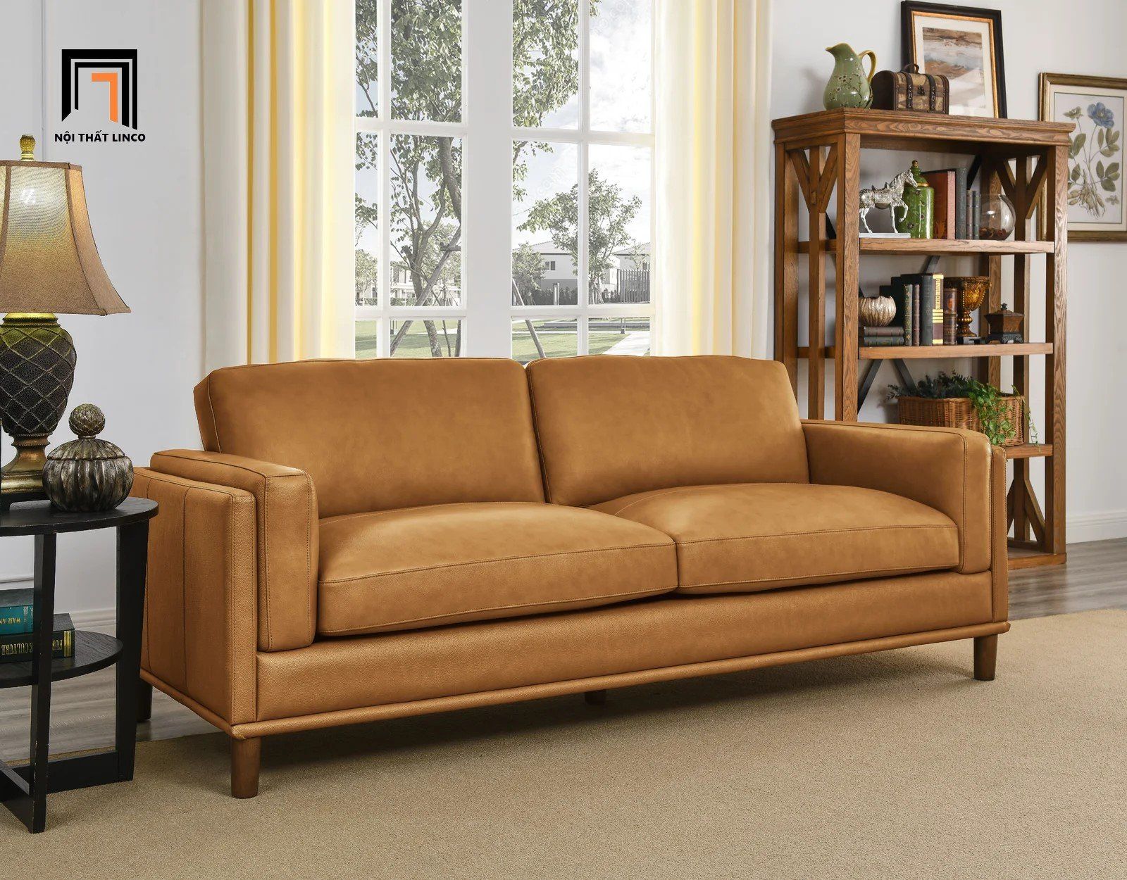 Ghế sofa bọc da giả 1 chỗ ngồi DT59 Kassy cho gia đình