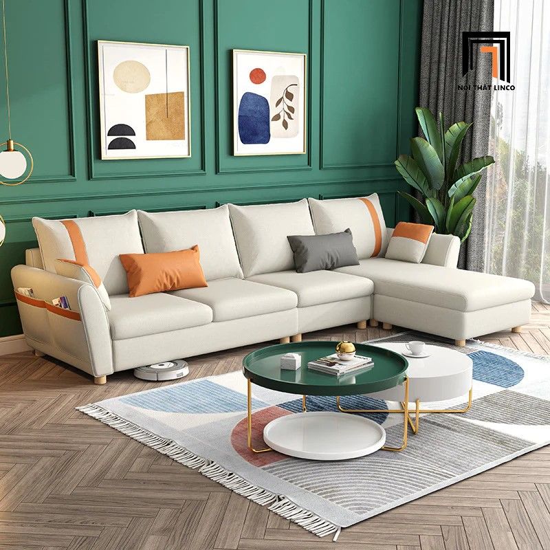 Bộ ghế sofa góc L gia đình GT127 Pedley 3m x 1m6 giá rẻ