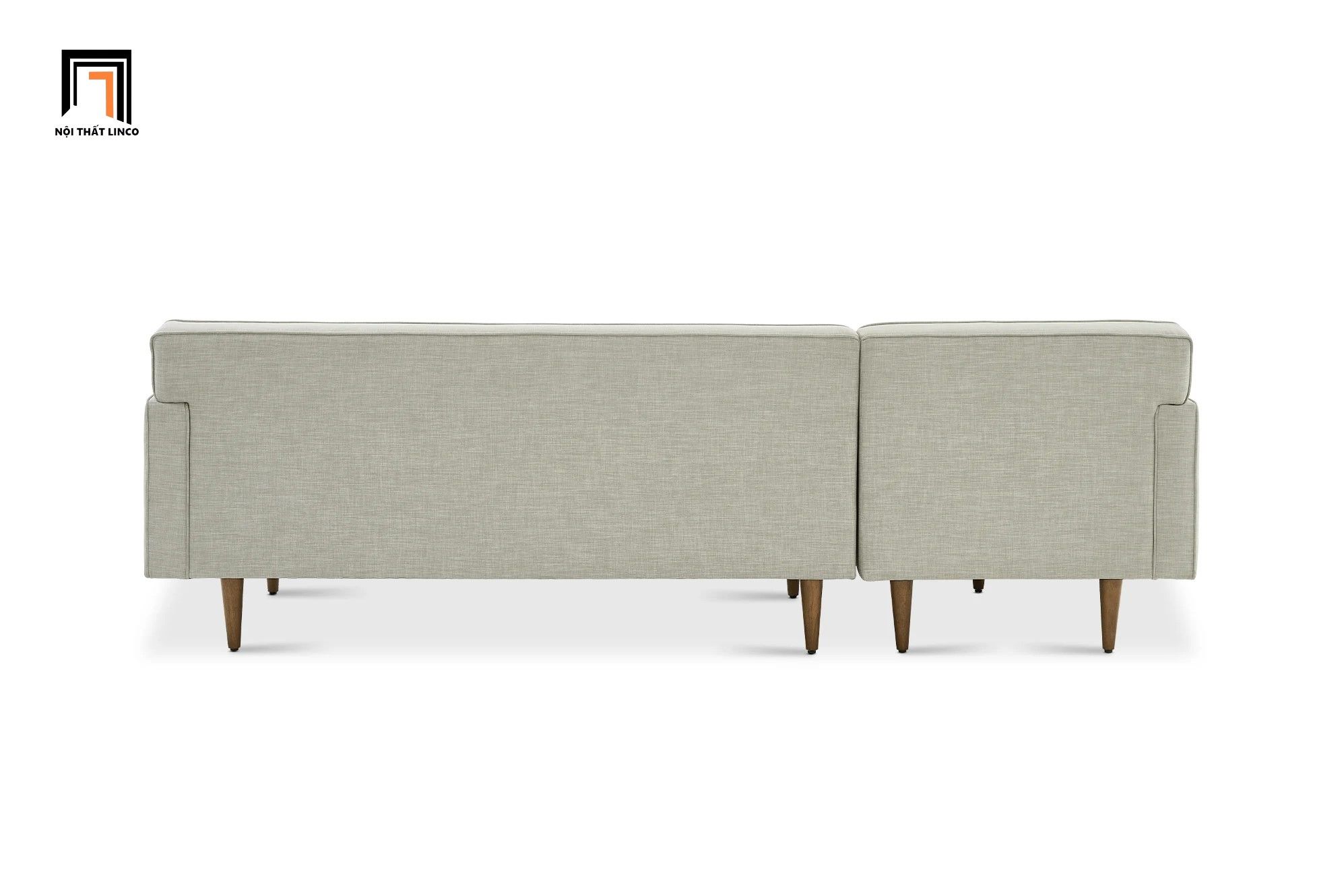 Ghế sofa góc chữ L 2m3 x 1m6 GT203 Elias xám trắng cho chung cư