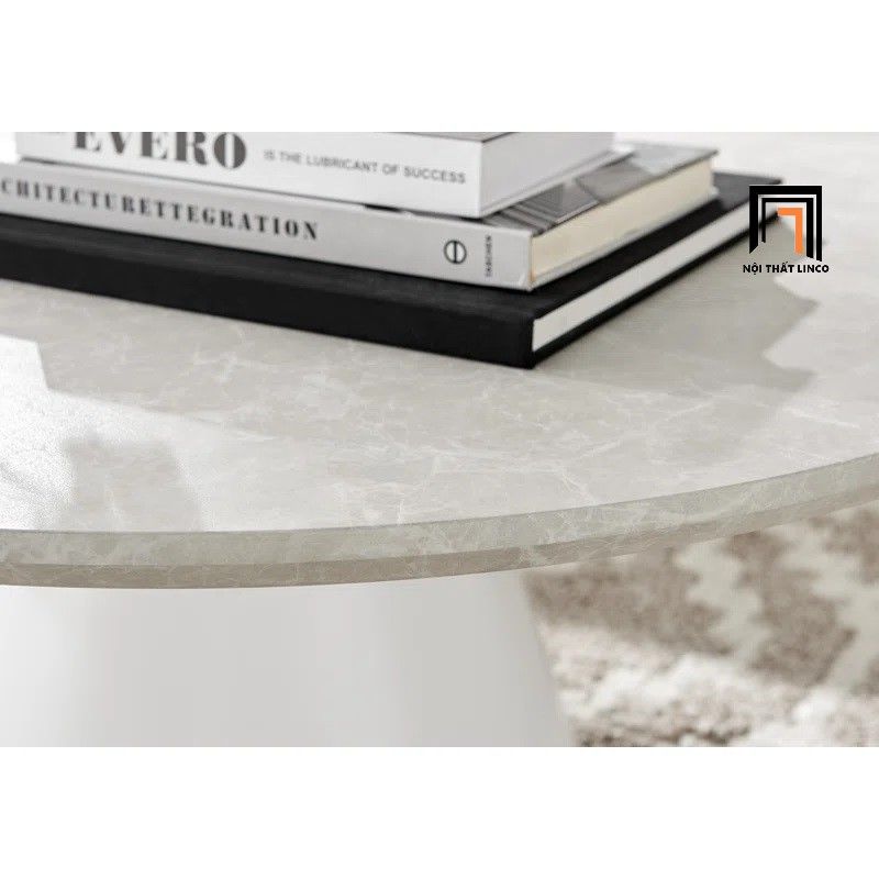 Bàn sofa mặt đá sang trọng 60 BSF53 Aripine khung chân xòe