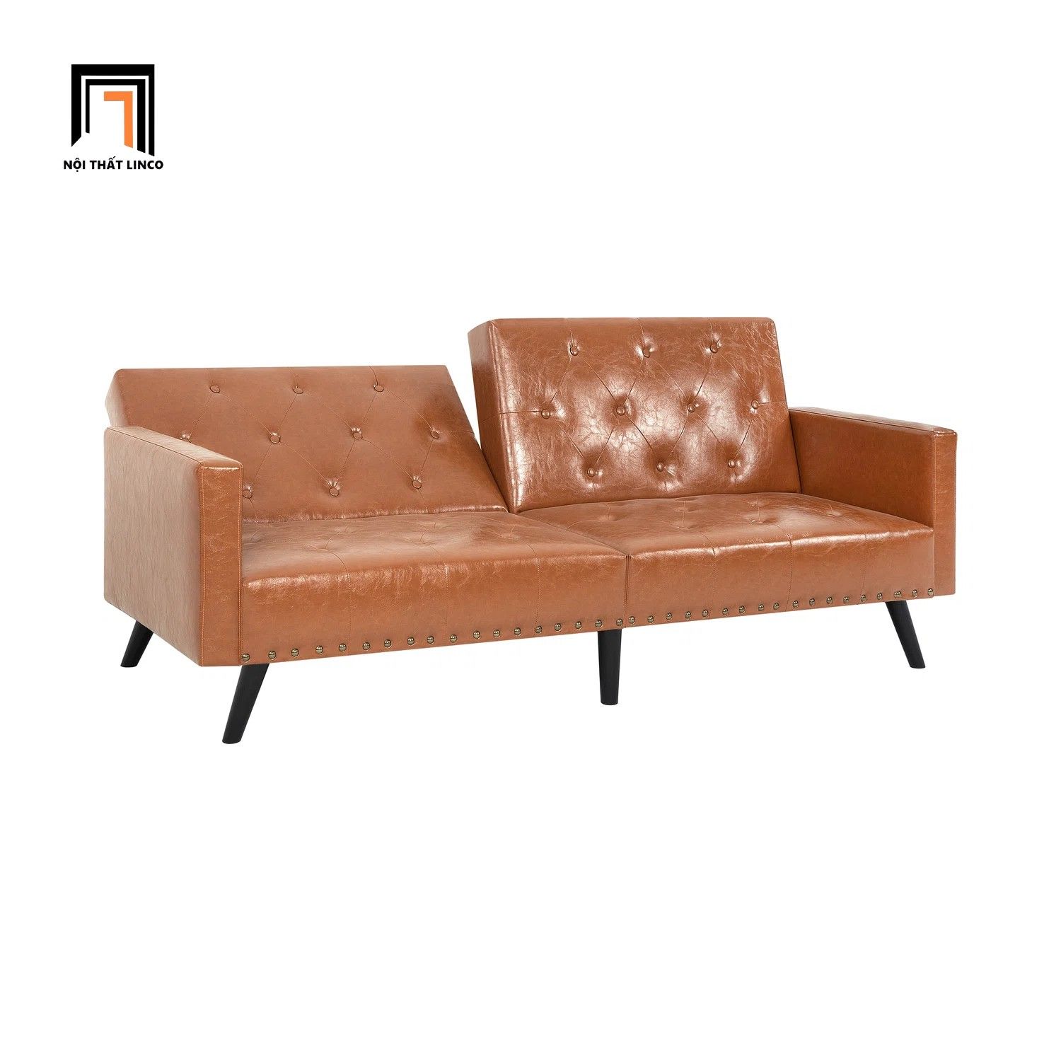 Ghế sofa bed bật giường 2 chỗ ngồi GB101 Sprague 2m da giả