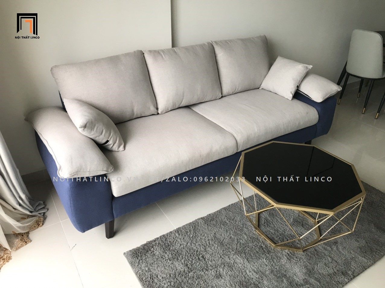 Bộ ghế sofa văng 2m2 BT43-Roam phối màu sắc trẻ trung