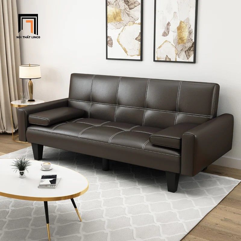 Ghế sofa giường nằm dài 1m9 màu hồng phấn GB59 Sheridan