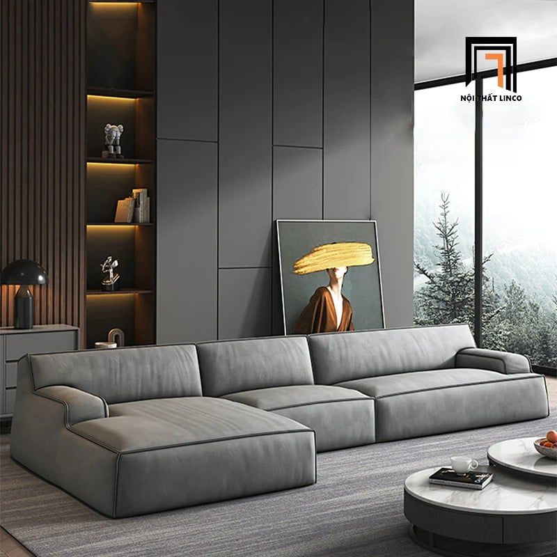 Bộ ghế sofa góc L hiện đại GT148 Station 2m8 x 1m6 bọc vải
