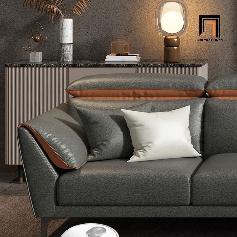 Bộ ghế sofa góc L gật gù GT212 Khalaf 3m x 1m6 da pu sang trọng