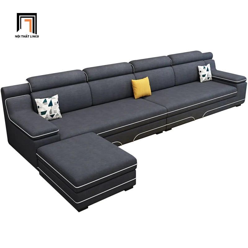 Bộ ghế sofa góc L lớn GT113 Chino 3m2 x 1m5 giá rẻ