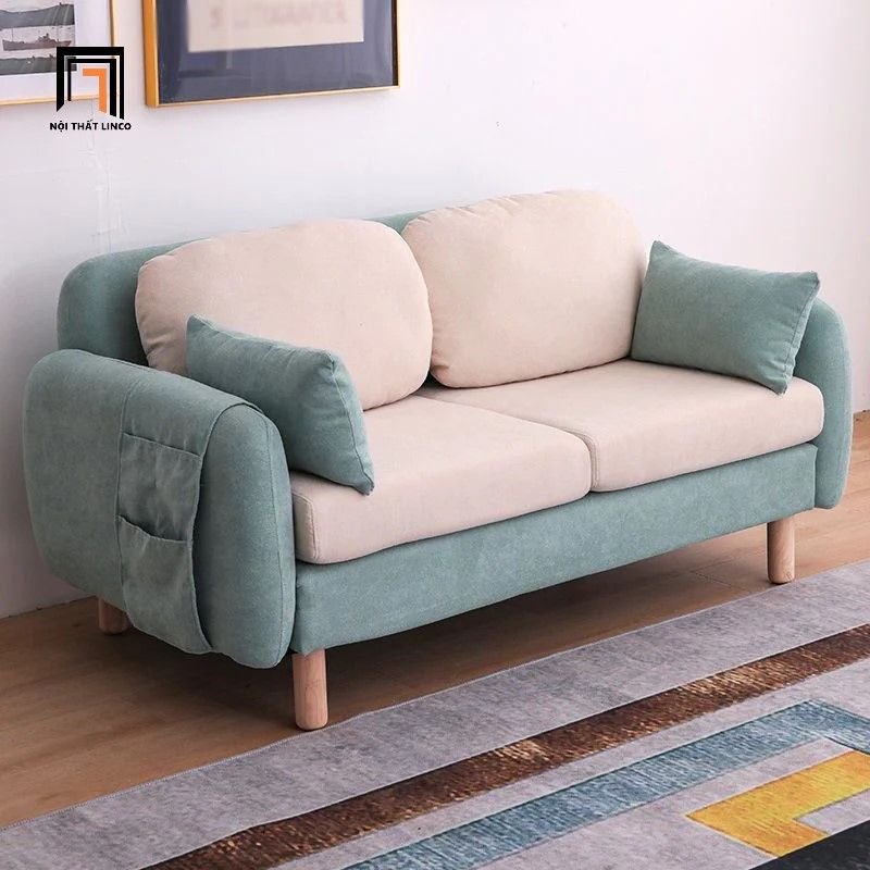 Ghế sofa băng nhỏ gọn BT156 Scandy dài 1m5 vải nỉ